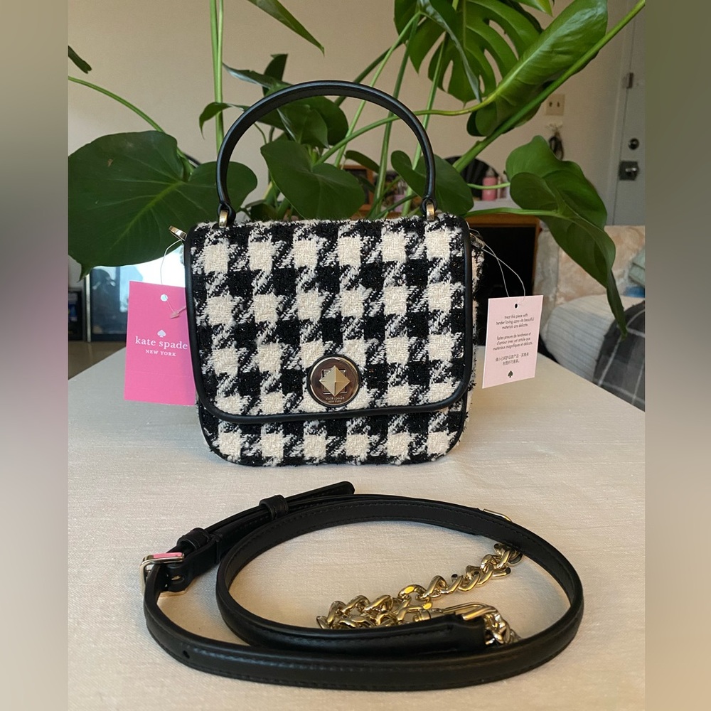 Kate Spade Black and White Checkered Women's Bag